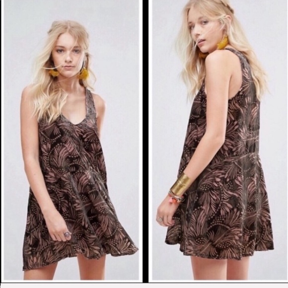 FREE PEOPLE / Ellie Burnout Velvet Dress - Picture 2 of 7